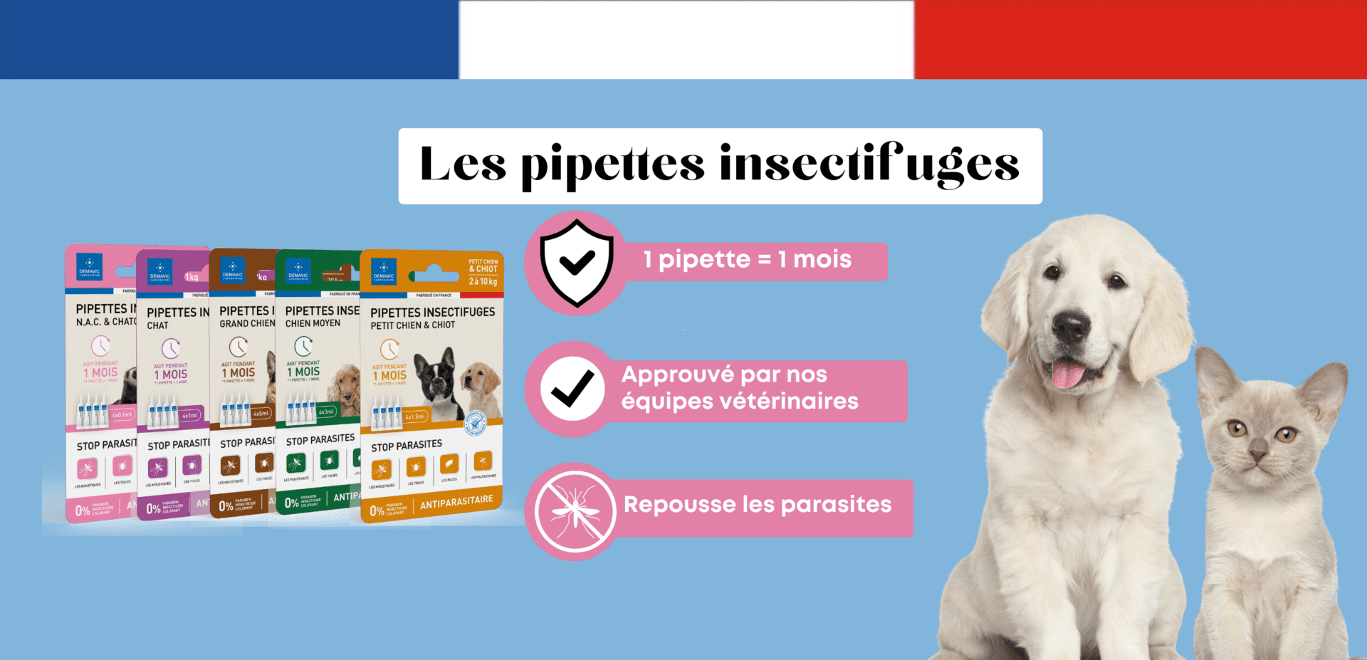 Nouvelle pipettes insectifuges