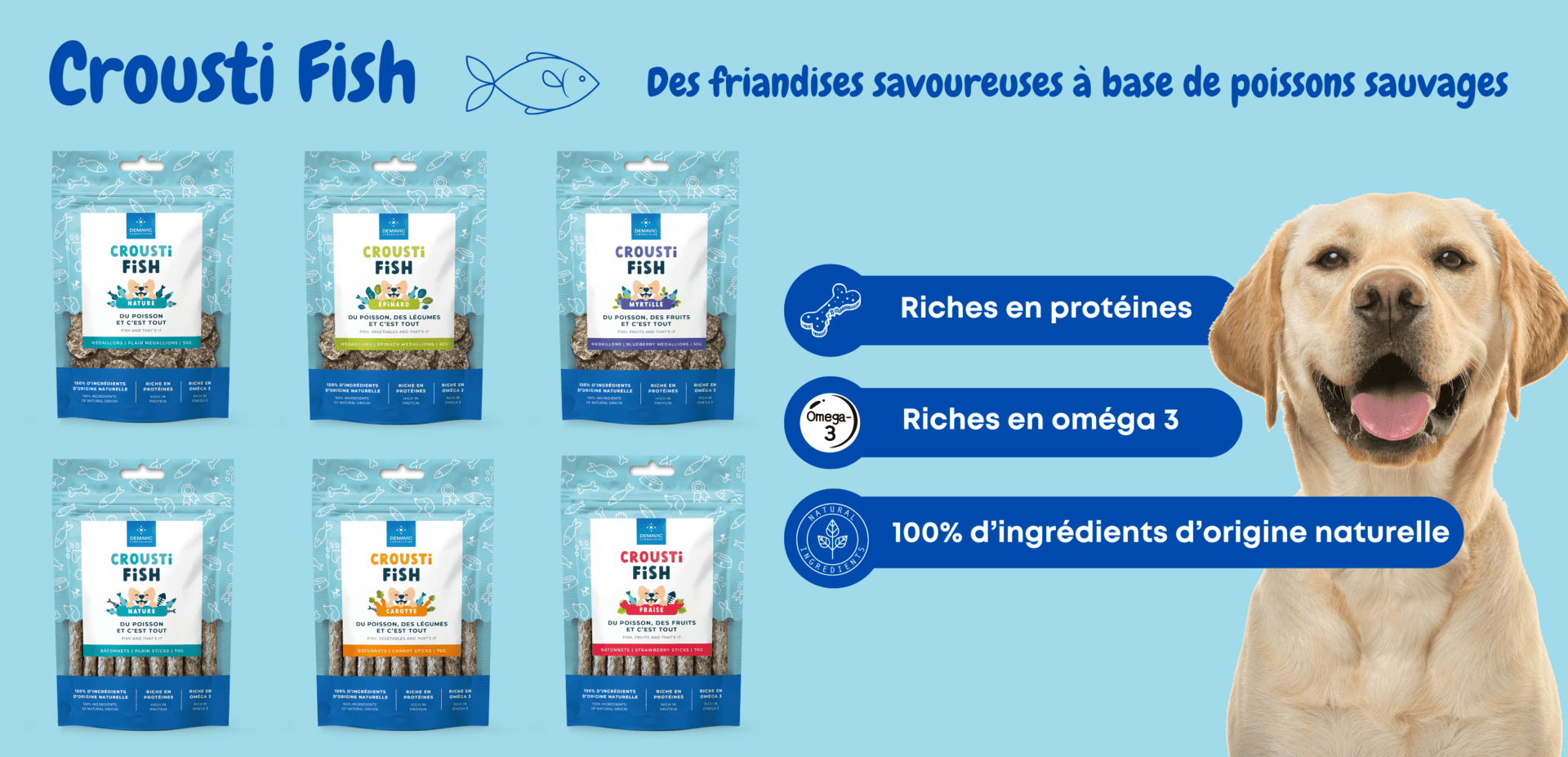 Friandises pour chiens au poisson